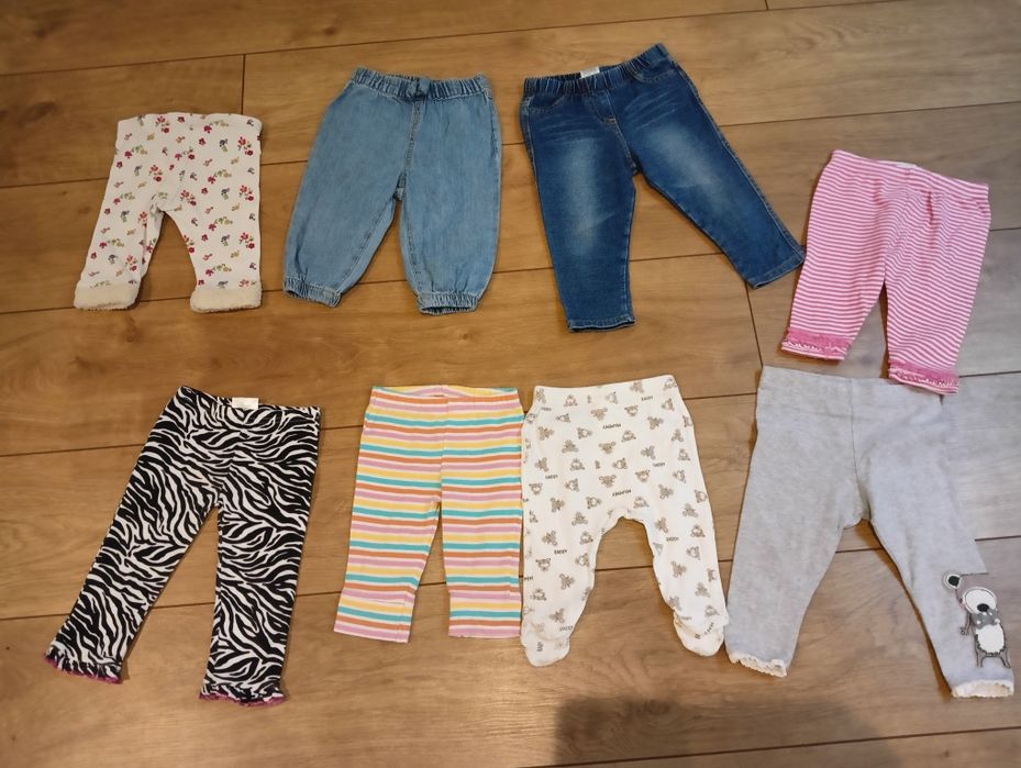 Mega paka ubrań dla dziewczynki H&M Zara Next k. 60 szt roz 0-24