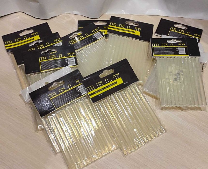 Клей-пістолет + стрижні (11 та 7мм) + Клей ПВА