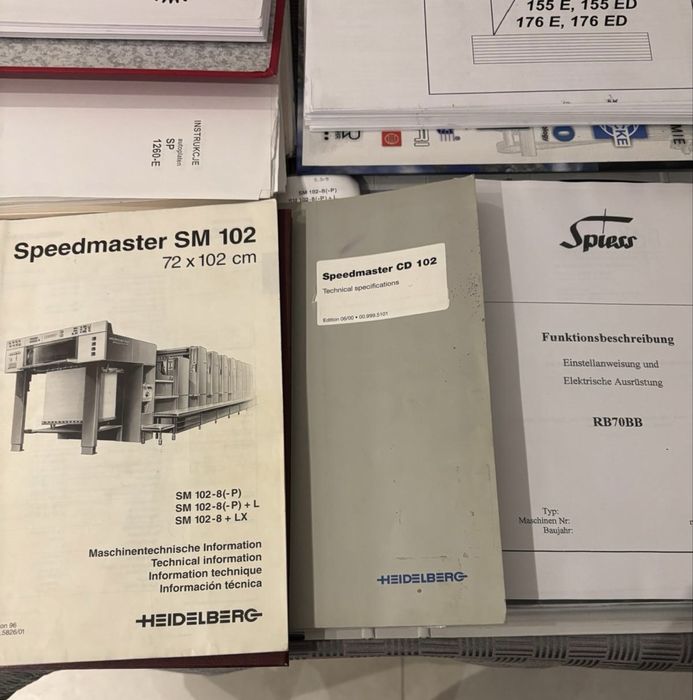 Dokumentacje techniczne maszyn poligraficznych - m.in Heidelberg Polar