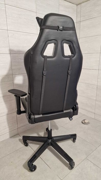 Fotel gamingowy kesser ergonomiczny szaro czarny