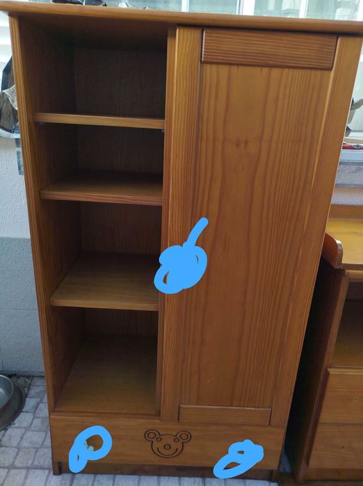 Armário e Cómoda Criança