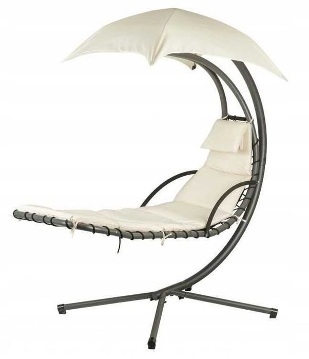 HUŚTAWKA Ogrodowa LEŻAK / Fotel wiszący - BEŻOWY