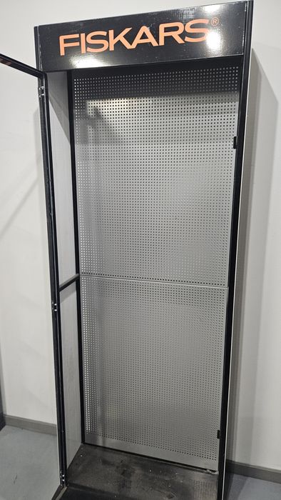 Szafa metalowa szklana Fiskars magazyn garaż + haki 2 kluczyki