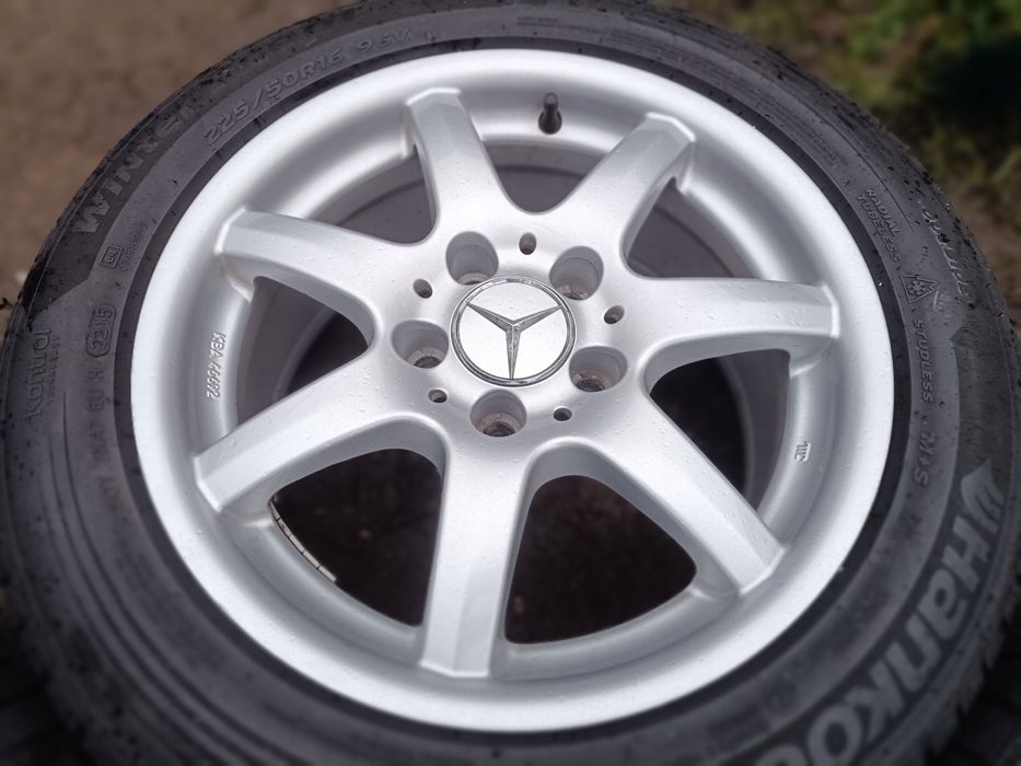 felgi aluminiowe 5x112 mercedes c e a w205 w204 w210 opony zimowe 8mm