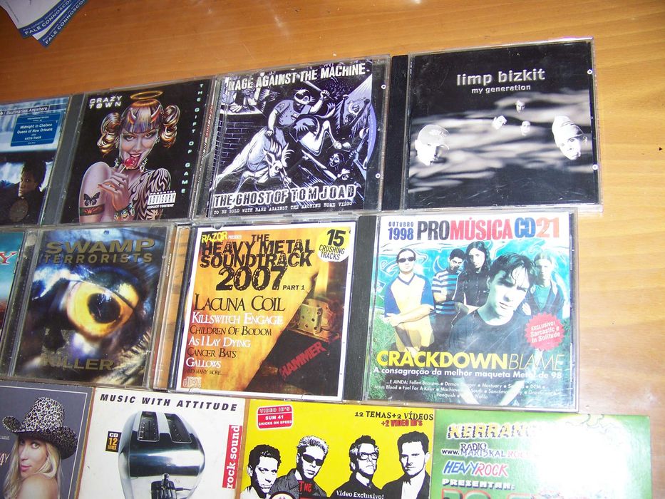 30 cds de heavy metal e rock