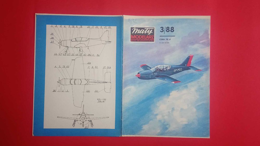 mały modelarz 3/88 samolot Orlik
