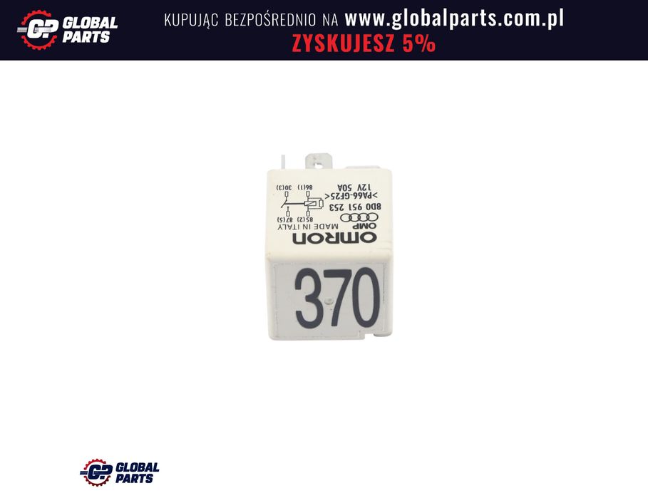 Audi A4 B6 B7 B8 Q7 4L A6 C7 A8 D4 Przekaźnik 4 Piny 8D