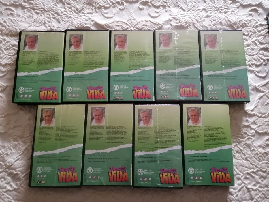 Cassetes VHS - Desafios da Vida BBC