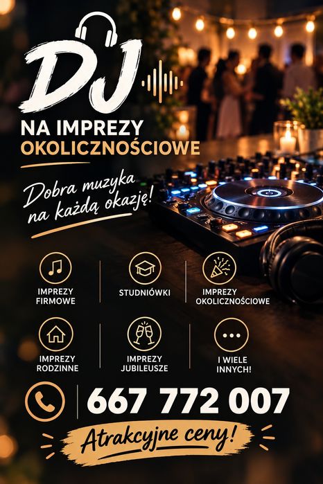 DJ na imprezy okolicznościowe