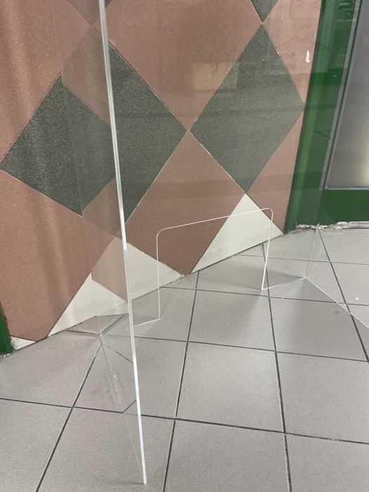 Protetor de atendimento acrilico