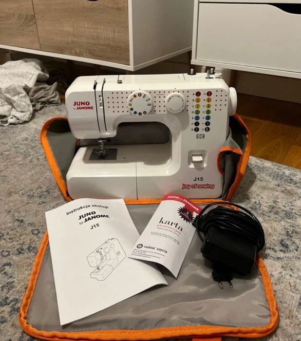 Nowa maszyna do szycia Janome Juno J15 + dodatki