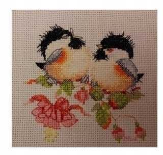 stary obraz haft krzyżykowy