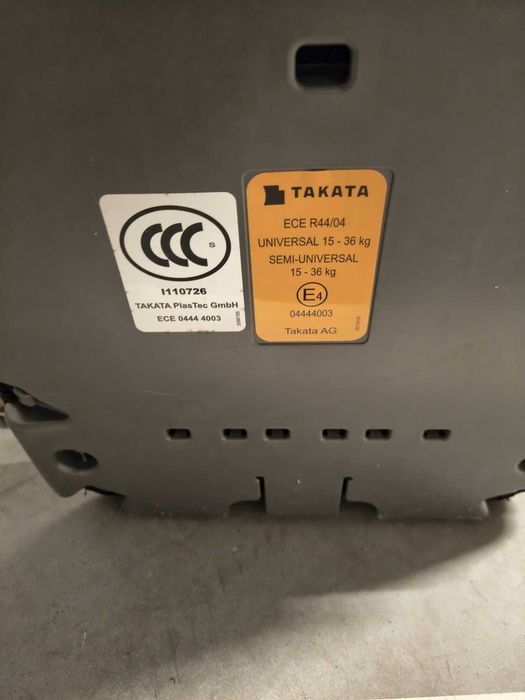 Fotelik Audi Takata 15-36 kg ISOFIX oryginalny regulowany zagłówek