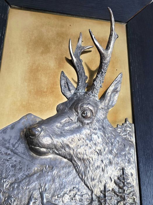 Stary relief myśliwski Georg Bommer