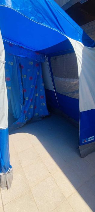 Tenda de campismo familiar para 6 pessoas