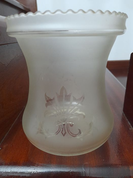 Abajours em vidro antigos