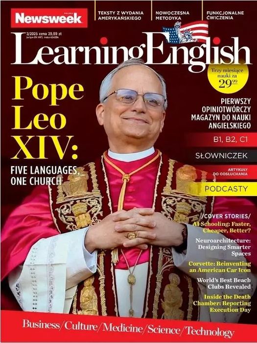 Newsweek Learning English 3/2025 Pop Leo XIV