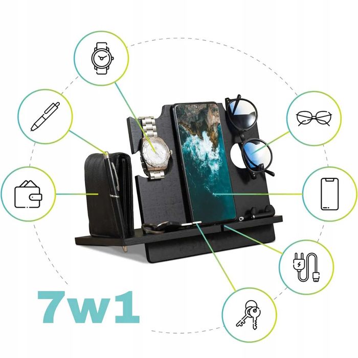 Organizer Na Biurko Podstawka Pod Telefon Zegarek