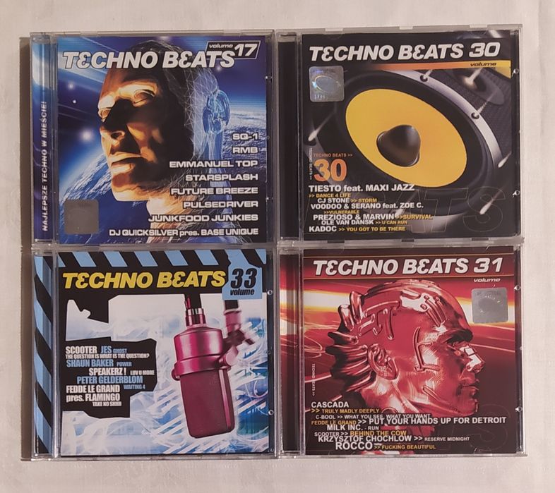 Płyty CD - Techno Beats  /  Tiesto Scooter Quicksilver Mario Lopez