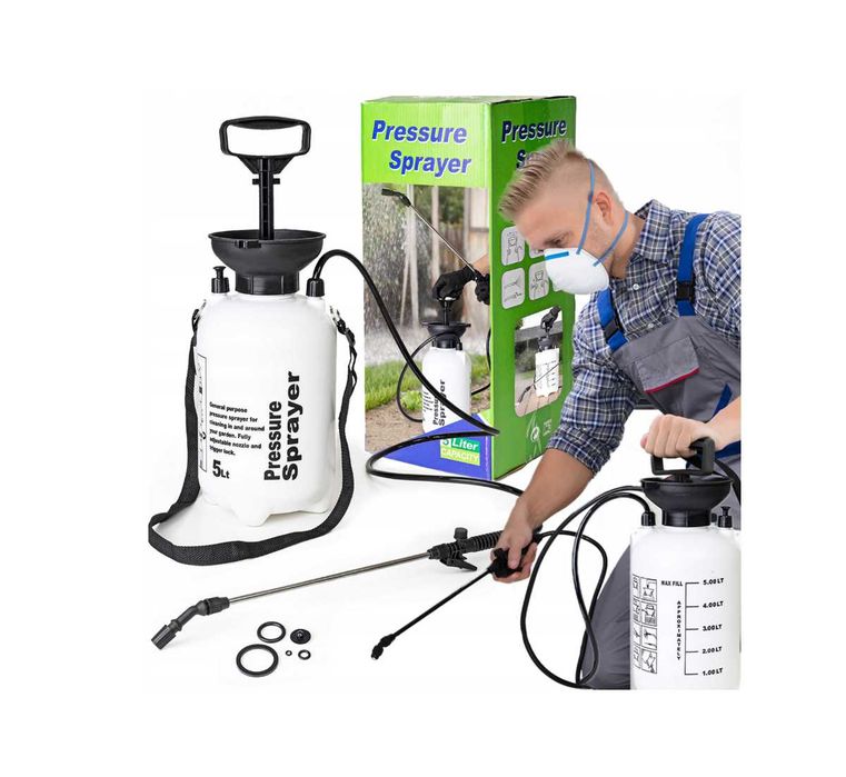 OPRYSKIWACZ RĘCZNY 5L ciśnieniowy ogrodowy lanca spryskiwacz MOCNY
