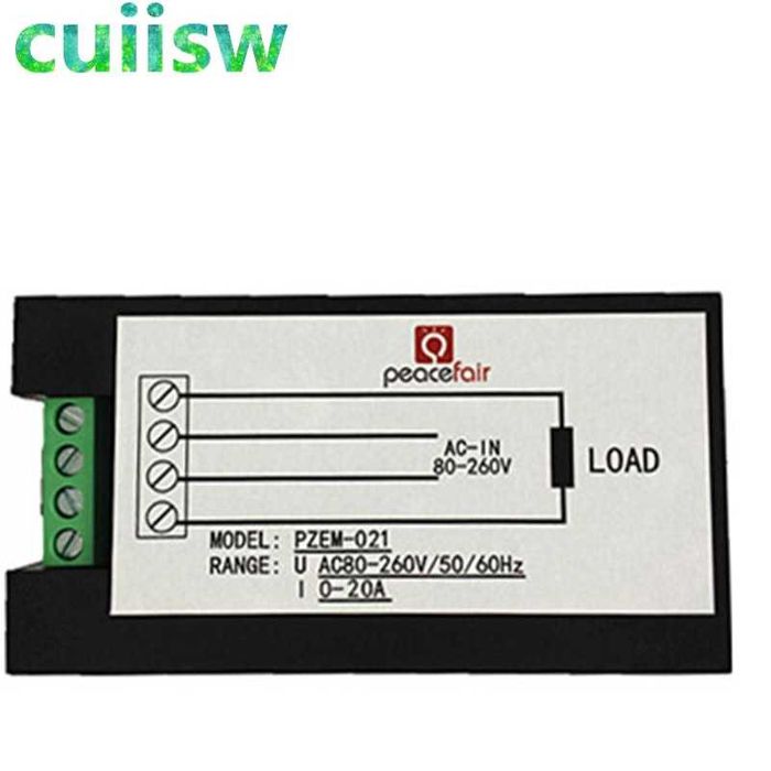 Medidor tensão corrente AC 220v 80-260V 20a Amperimetro Voltimetro NOV