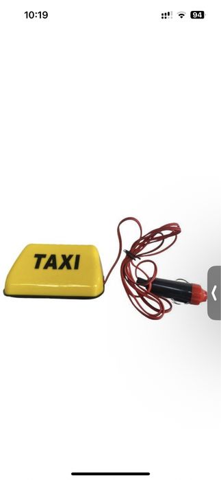Шашка для таксі (TAXI LED T-008 (міні) (жовта) в5см*ш10см (від прикурю