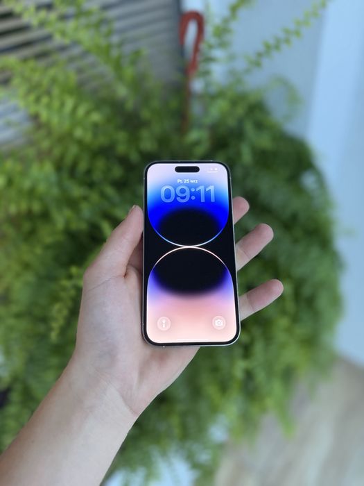 iPhone 14 Pro 128GB | Silver | 100% Bateria | Zestaw Pudełko | Świetny Stan