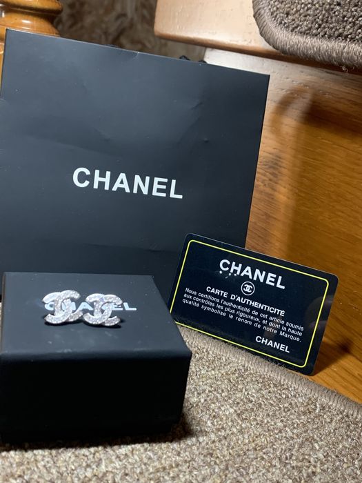 Сережки CHANEL  / Серьги Шанель Срібло 925