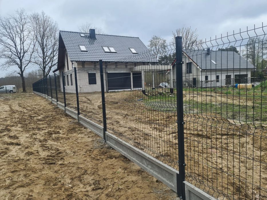 Ogrodzenie panelowe z montazem komplet z montazem betonem i dostawa