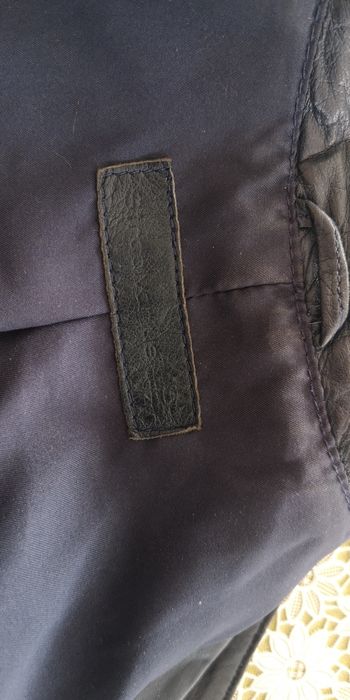 Kurtka skóra granatowa Stradivarius