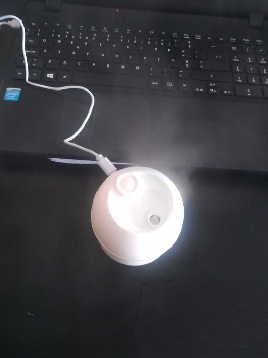 HUMIDIFICADOR com Luz LED para purificar o AR (NOVO) ligação USB