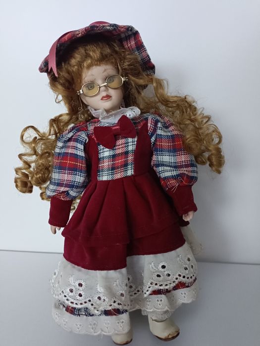 Kolekcjonerska lalka porcelanowa vintage retro