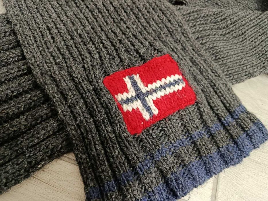 В’язаний шарф Napapijri Norway Grey