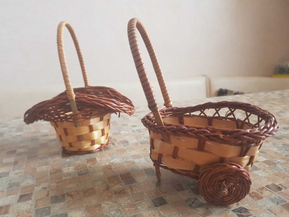 Кошик із лози, візок