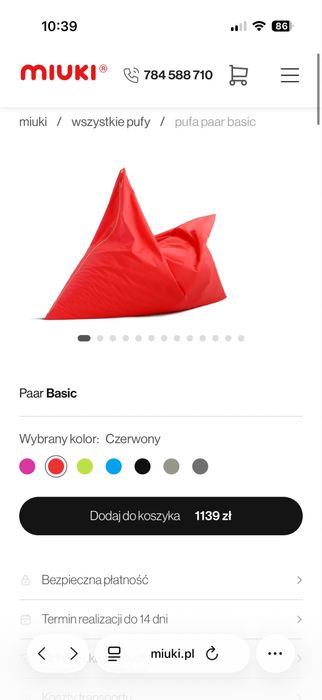 Pufa Miuki Paar Basic 2 szt