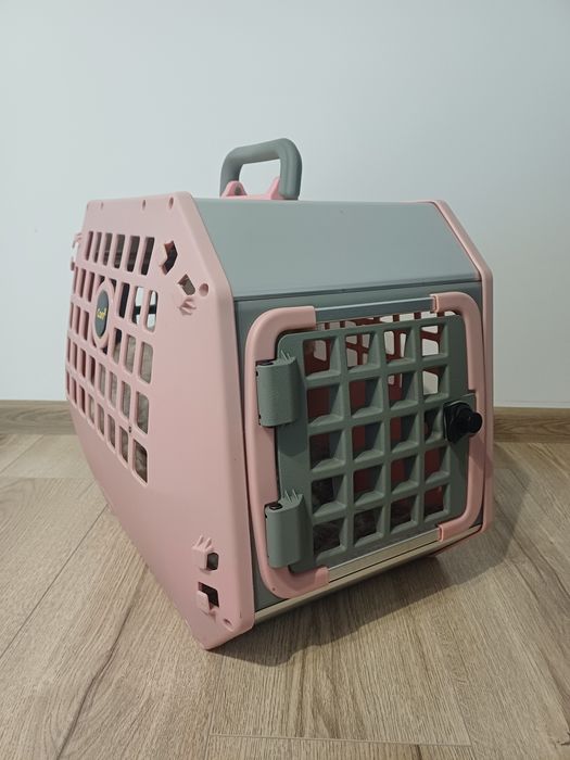 Transporter klatka dla psa do samochodu Mimsafe care2 M różowy