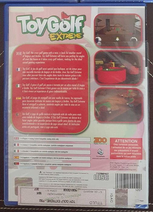 Jogos PS2 vintage: Toy Golf, H. Montana, High School Musical - Selados