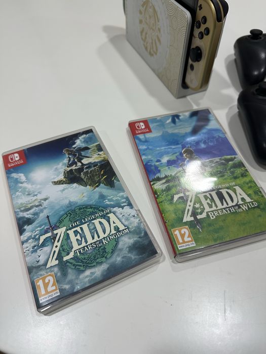 Nintendo Switch OLED + acessórios + jogos