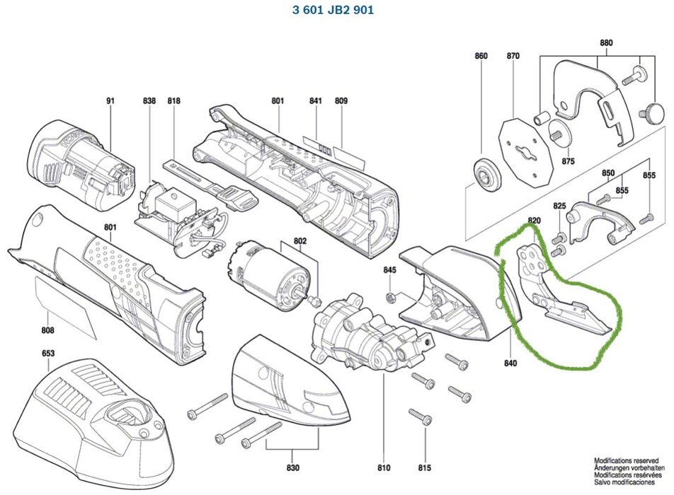 Czesci Bosch GUS noz dolny 1 619 PA2 330