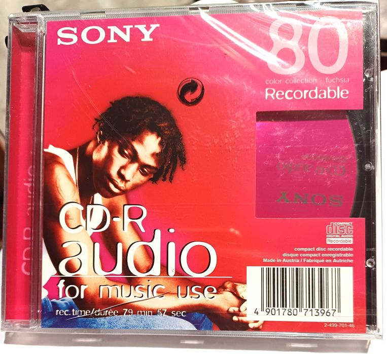 Dysk do nagrywania muzyki  - Sony CD-R - 80 Min Audio,nowy,folia