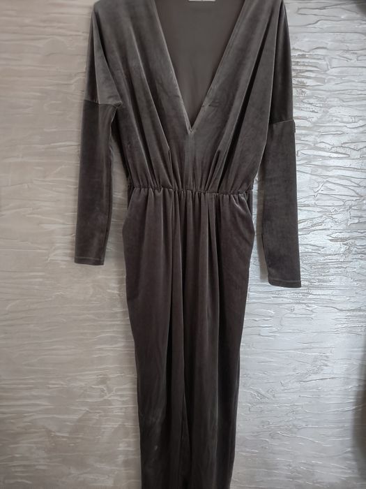 Kombinezon aksamitny popielaty Glamorous rozm.S/M