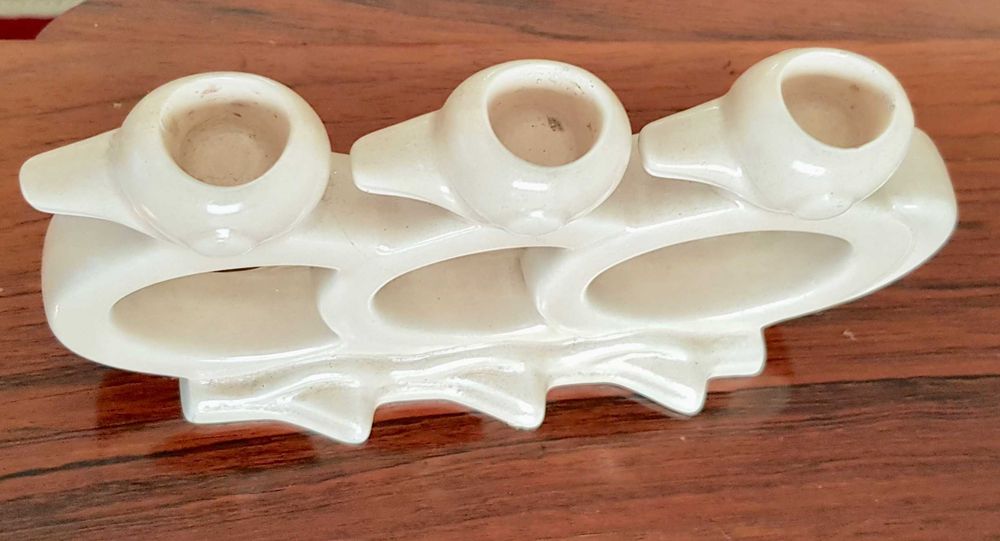 Raro Castiçal Art Deco em faiança Sacavem Gilmans