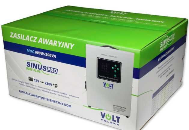 Гібридний ДБЖ/інвертор Volt Polska SINUS PRO E PLUS 12/230V 600/900W