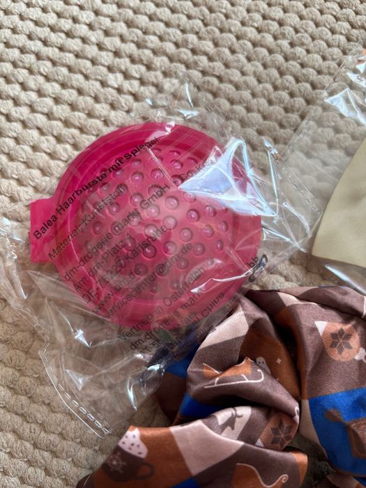 OnlyBio Zestaw Scrunchie + Kokarda+ Szczotka Balea