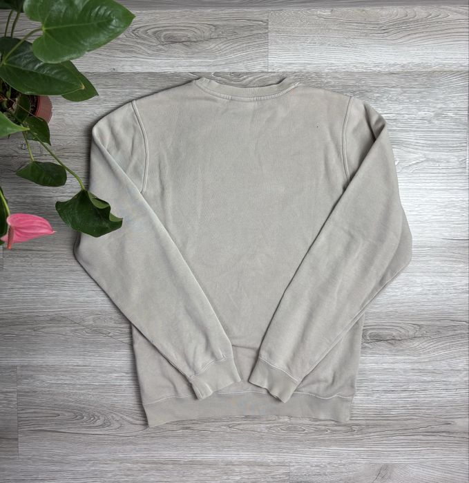Bawełniana Beżowa bluza Nike z białym logo rozmiar XS