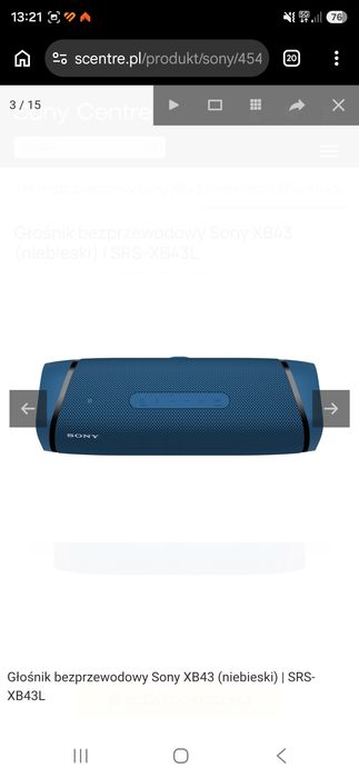 Okazja super głosnik Sony XB43