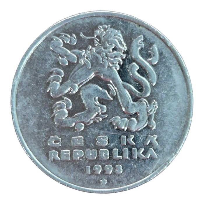 República Checa. Moeda 5 coroas 1993