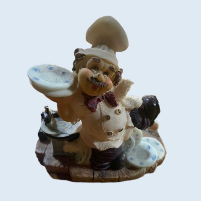 Boneco Cozinheiro em resina
