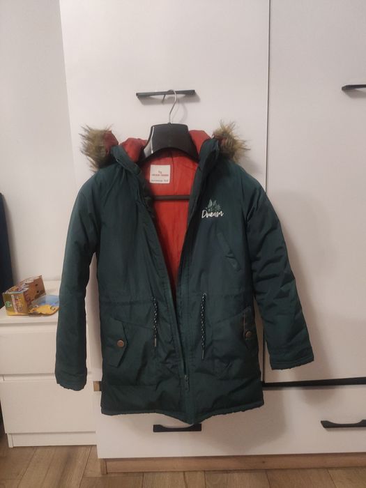 Kurtka zimowa dziewczęca rozmiar 134