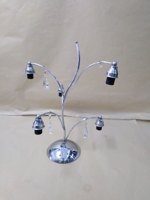 Candeeiro de 5 Lâmpadas Cromado